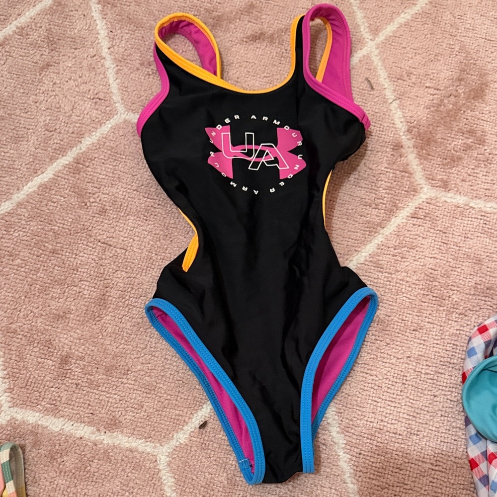 Under Armour Black One-Piece Swimsuit with cut outs
